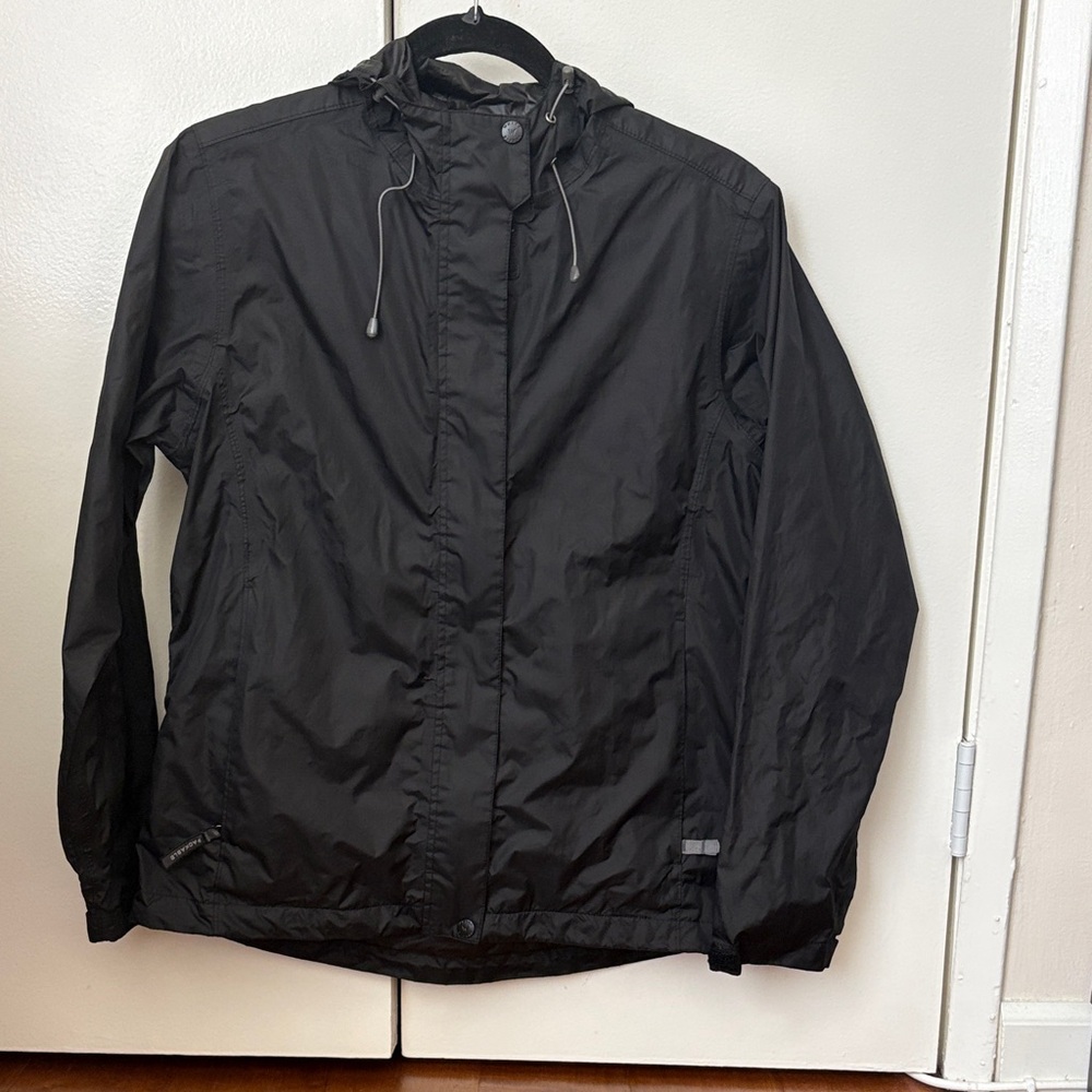 Women's Black Rain Jacket